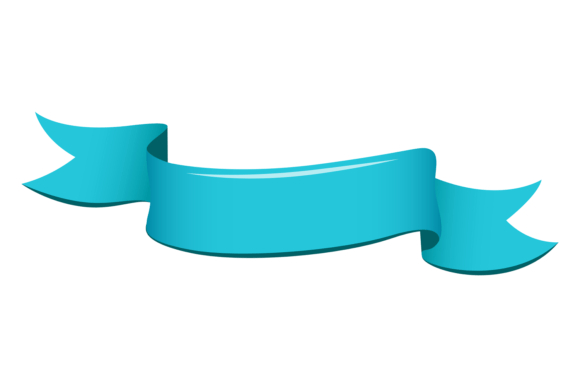 Blue Ribbon. Cartoon Decorative Banner: A Design Asset Explained