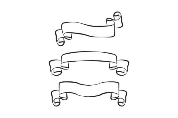 Crafting Visual Impact with Clipart Ribbon Banner Decorative Outline