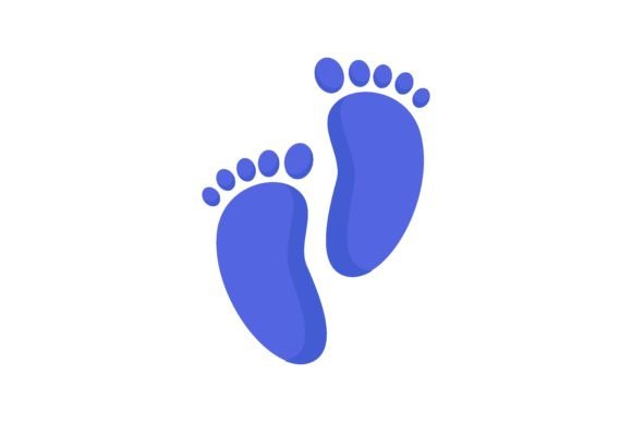 Cute Decorative Baby Footprints Vector I: A Designer's Guide
