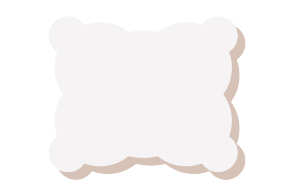 Decorative Blank Shape Frame: Empty Paper for Bold Design
