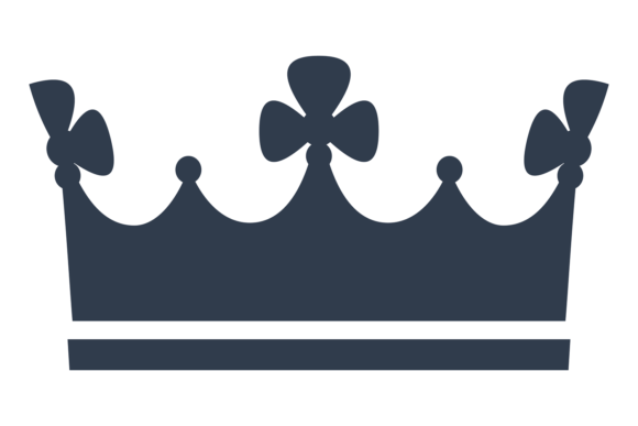 Decorative Crown Symbol. Noble Jewelry B: A Touch of Regal Elegance