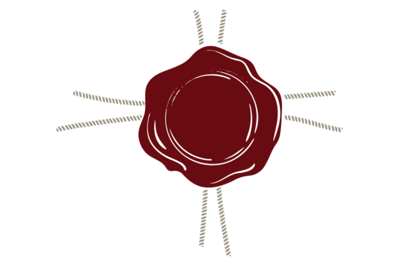 Decorative Round Red Stamp: A Vintage Seal with Modern Punch