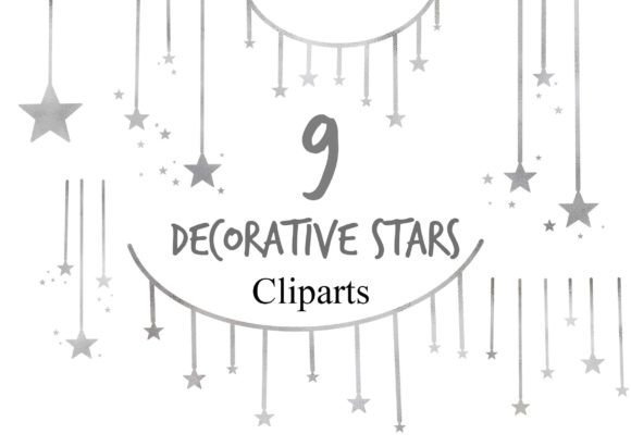 Elevate Your Design with Silver Metallic Stars