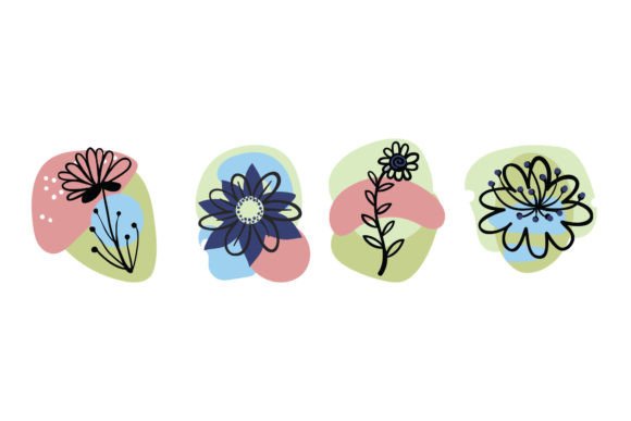 Elevate Your Projects with Hand Drawn Floral Decorative
