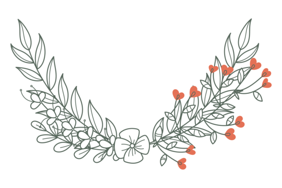Embracing Organic Charm: The DEcorative Floral Element. Cute Natural Typeface