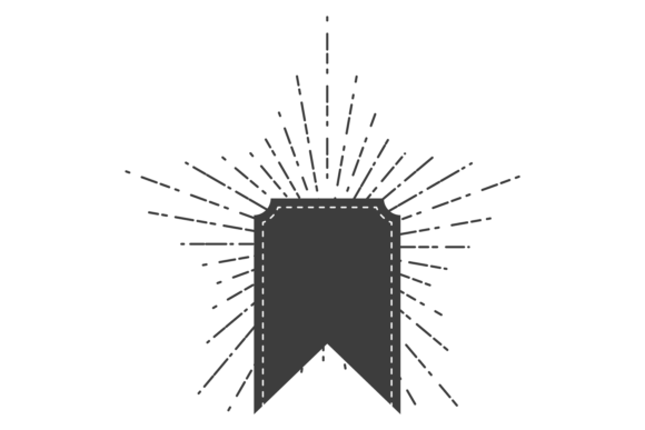 Flag Frame with Star Shining: Vintage Badge Design Guide