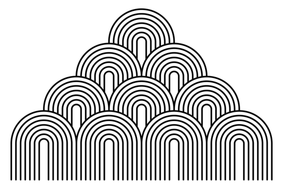 Geometric Line Decorative Element in Mid: A Designer's Go-To