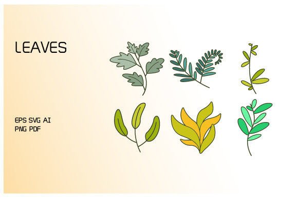 Natural Elegance: The Decorative Leaves and Branch Set