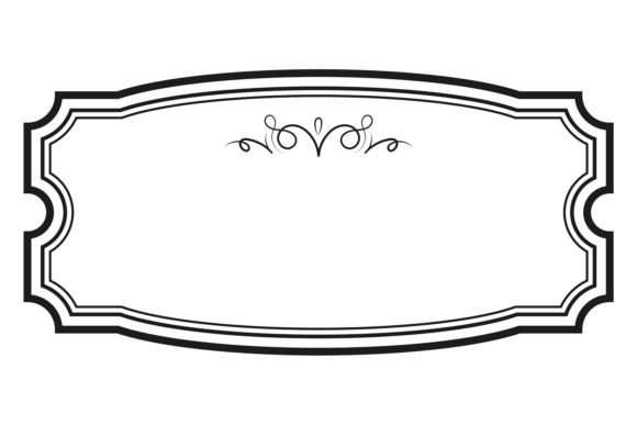 Retro Decorative Tag Template. Elegant V: A Designer's Secret Weapon