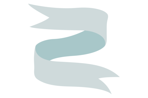 Ribbon Flag Banner Blue Decorative Card Design Guide
