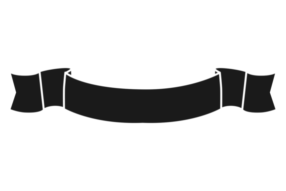 Ribbon Label Template. Black Decorative: A Designer's Guide