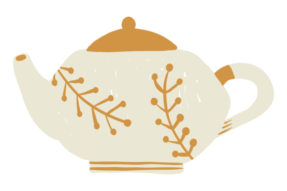 The Ceramic Teapot with Decorative Ornament: A Touch of Artisan Charm