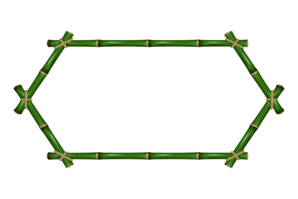 The Organic Edge: Styling with Green Bamboo Stick Border