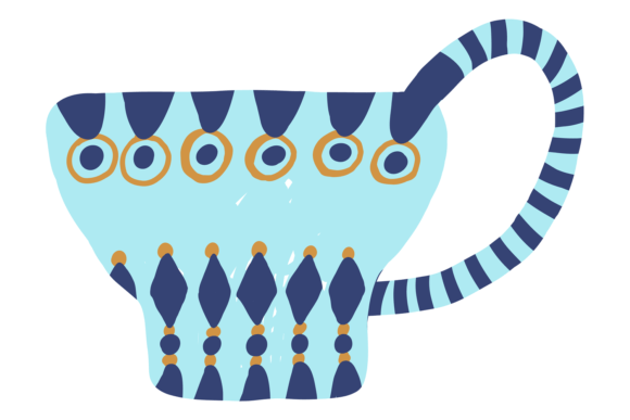 The Timeless Allure of the Ceramic Cup with Decorative Round Pattern